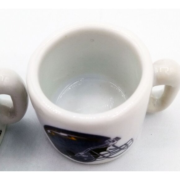 Miniature NFL Mugs Team Helmet Collectible Pair Browns Chargers Vintage 1.25 In - Picture 5 of 16